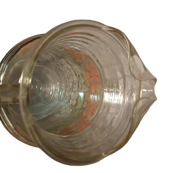 Vintage 1940’s Anchor Hocking dogwood ice lip pitcher - Picture 2 of 5